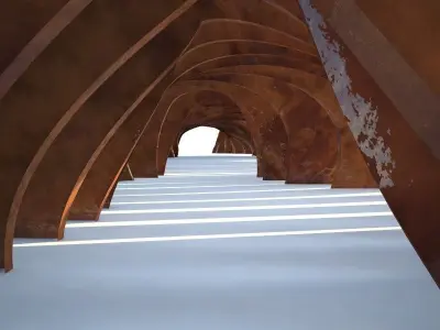 Parametric Gate 3D model