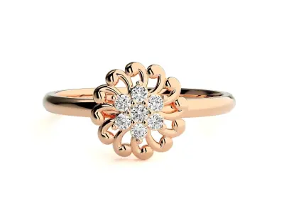 Women ring 3D print model 82