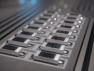 AI Quantum Core PBR Low-poly 3D model