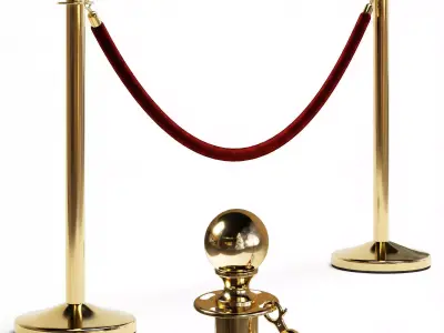 Rope stanchion 3D model