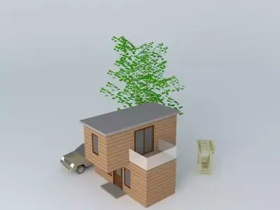 Very Small House Free 3D model