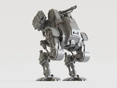 Gothic Sci Fi Walker 3D print model