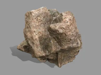 Rock Set Low-poly 3D model