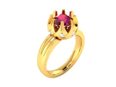 Women Ring  Render 3dm STL OBJ FBX Details 3D print model 184