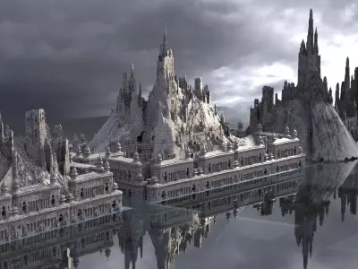 Saracen Crusades Fortress collection Kit bash 3D model