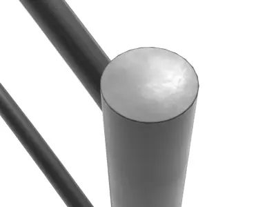 Street Fence - Arched Low-poly 3D model