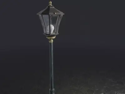 Standart Stret Lamp Free 3D model