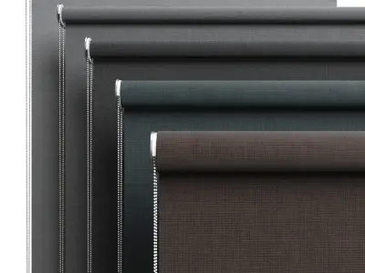 Roller blinds 01 3D model