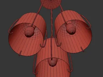 Modern Glam Gold 3 3D model