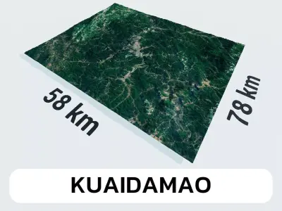 Kuaidamao China City Landscape 3D Model 3D model