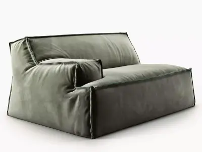 Damasco Module with Armrest 3D model