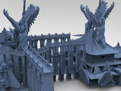 Bushido Fantasy Temples  3D model