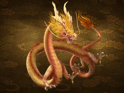dragon ChineseDragon loong 3D model