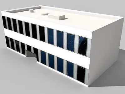 School Classic Building 119 Low-poly 3D model