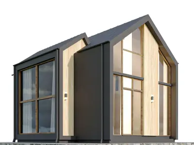 Modren house 05 Low-poly 3D model purchase