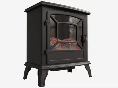 Electric Heater Fireplace Lokatse Home 03 3D model