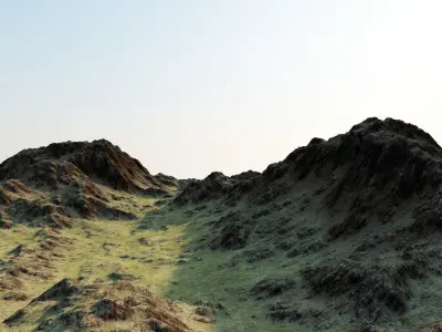 Mountains north erosion n1 3D model