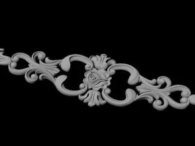 dekor ornate ornament 3D model 10