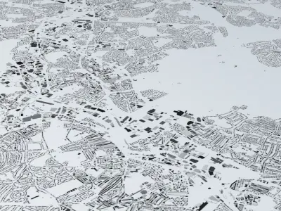 Birmingham Streets and Buildings 3D model