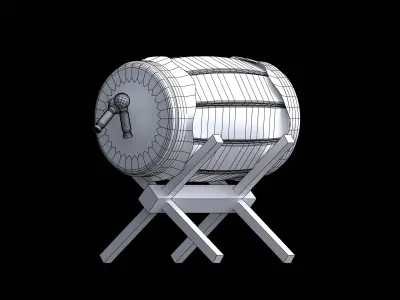 mosque drum 3D model