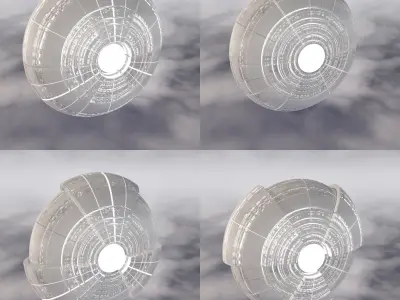 Sci-Fi Spaceship A 002 3D model