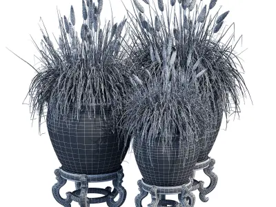 Porcelain grass 3D model