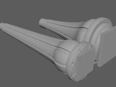 2 leg High quality 3d models for processing on a cnc machine 3D model purchase