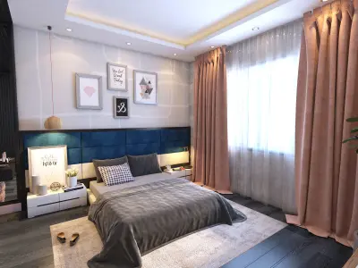 Bedroom Interior scene  3D model purchase