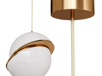 Hanging lamp SHIFT Low-poly 3D model