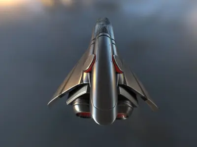 Spaceship  - Keeper - Basic Version Low-poly 3D model