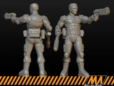 Cyber Police 3D print model