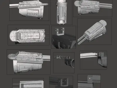 Predator 1987 Full Right Gauntlet with Wristblades 3D print model