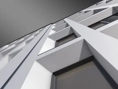 Apartment Building Facade 01  3D model