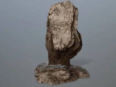 horus rock Low-poly 3D model