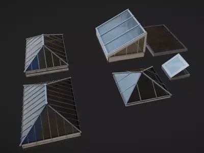 Skylight Low-poly 3D model