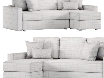 Corner Portu Sofa By Divan Ru Free 3D model