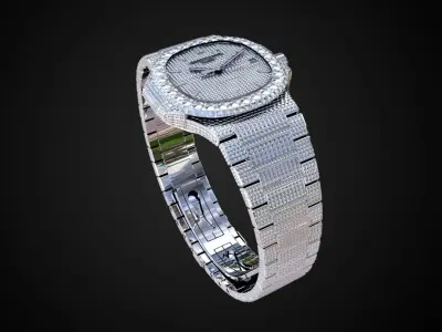 Patek Philippe Nautilus 5711 luxurious watch Low-poly 3D model