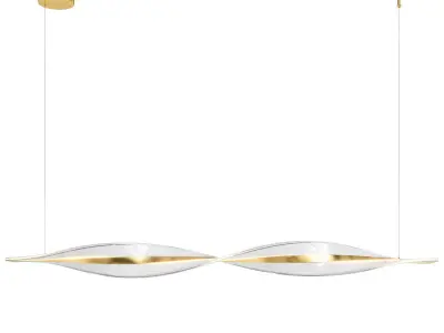 Spiral Nordic Style Chandelier 3D model