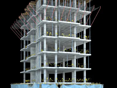 modular Building Vol 07 Low-poly 3D model