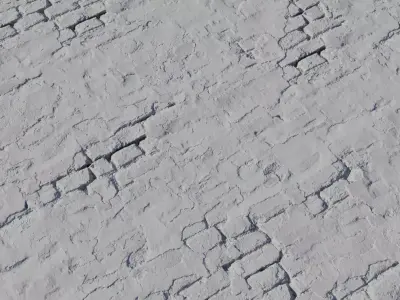 PBR Weathered Plaster over Brick Texture