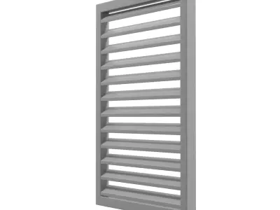 louver window persiana blind low poly Low-poly 3D model