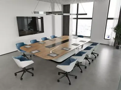 Corporate Office Pack - Meeting Area and Executive Workspace 3D model