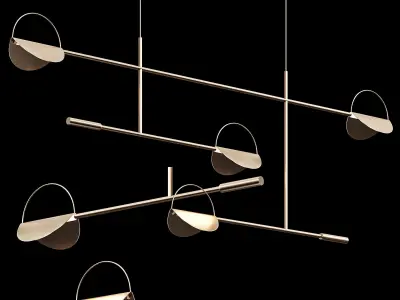 Leaves pendant light 3D model