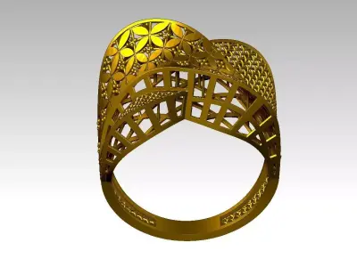 light weight ring  STL file  ready for print 3D print model 3D print model