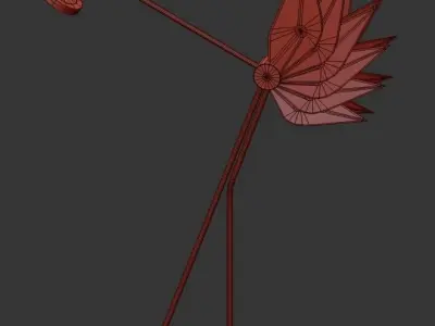 struts butterfly floor lamp 3D model