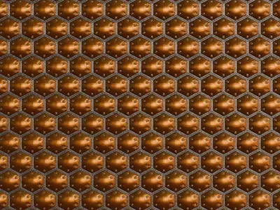 Sci-Fi Wall PBR Seamless Texture