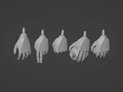 Clone Hands One-Twelfth Scale 3D print model