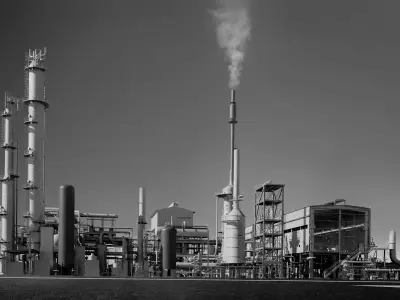 Oil Refinery Low Poly Model Low-poly 3D model