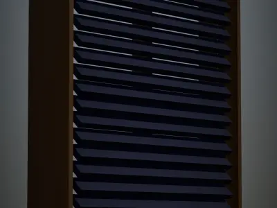 Low poly window Low-poly 3D model