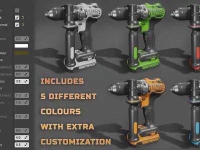 Power Tools Pack Low-poly 3D model